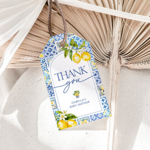 Étiquettes-cadeau Côte d'Amalfi Citron Baby shower méditerranéen Fav