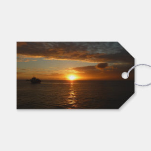 Étiquettes-cadeau Coucher de soleil sur la mer II
