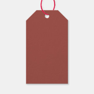 Étiquettes-cadeau Couleur de Cognac solide Minimaliste Plain moderne