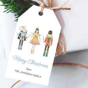 Étiquettes-cadeau Couleur d'eau mignonne Casse-noël Tags cadeaux de