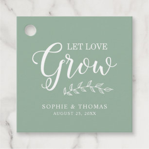 Étiquettes Cadeau Couleur personnalisée Feuille Mariage laisser l'am