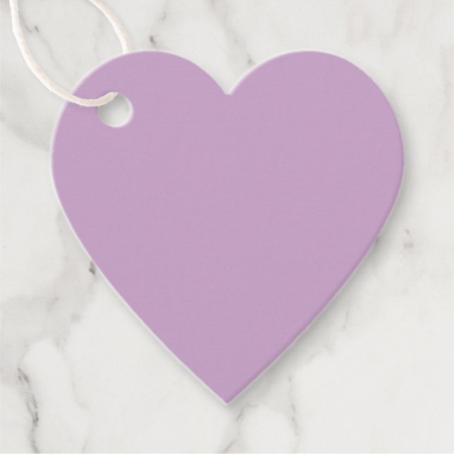 Étiquettes Cadeau Couleur solide Lilac (Devant)