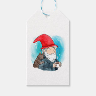Étiquettes-cadeau Couleur traditionnelle suédoise Tomten Noël 