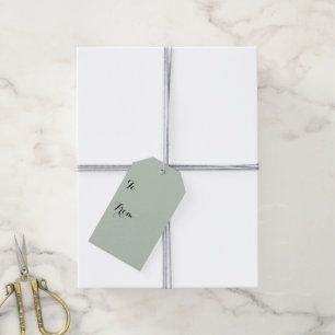 Étiquettes-cadeau Couleur unie miel