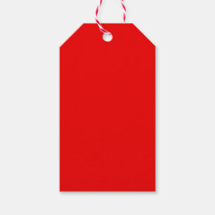 Étiquettes-cadeau Couleurs rouges et vertes