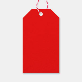 Étiquettes-cadeau Couleurs rouges et vertes