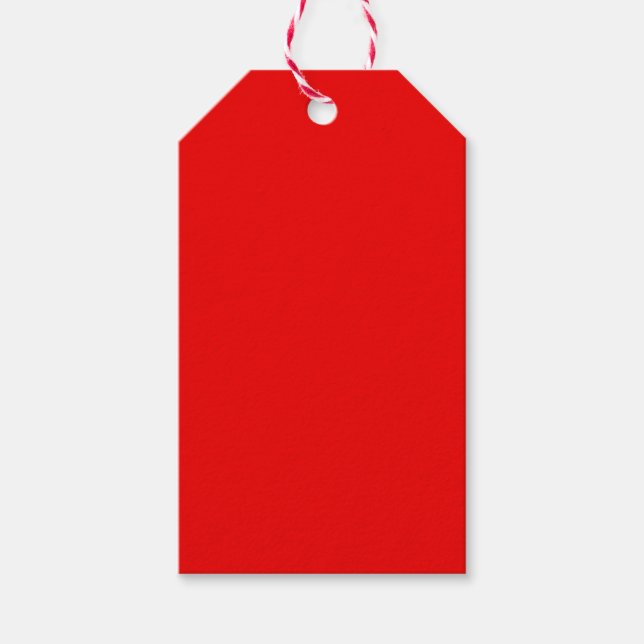 Étiquettes-cadeau Couleurs rouges et vertes (Devant)