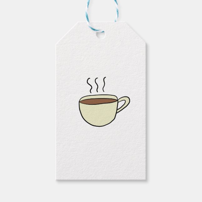 ÉTIQUETTES-CADEAU COUPE DE CAFÉ (Devant)