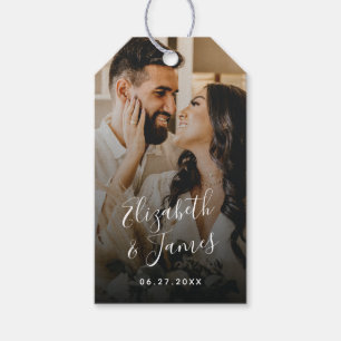Étiquettes-cadeau Couple Photo Creative Mariage Guest Book Idea