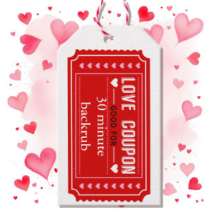 Étiquettes-cadeau Coupons d'Amour Saint Valentin Fun Remplissez dans