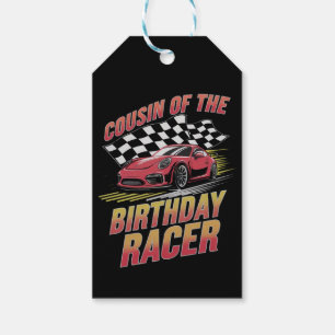 Étiquettes-cadeau Cousin du coureur d'anniversaire Fête de famille d