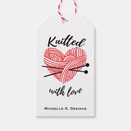 Étiquettes-cadeau Coussin avec amour / Artisanat de soins artisanaux