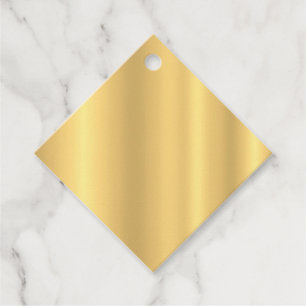 Étiquettes Cadeau Coutume Gold Look Élégant Blank Modèle moderne