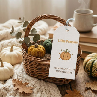 Étiquettes-cadeau Couverture personnalisée Petit Citrouille pour béb