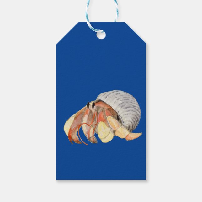 Étiquettes-cadeau Crabe hermite (Devant)