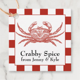 Étiquettes Cadeau Crabe ou eau de mer