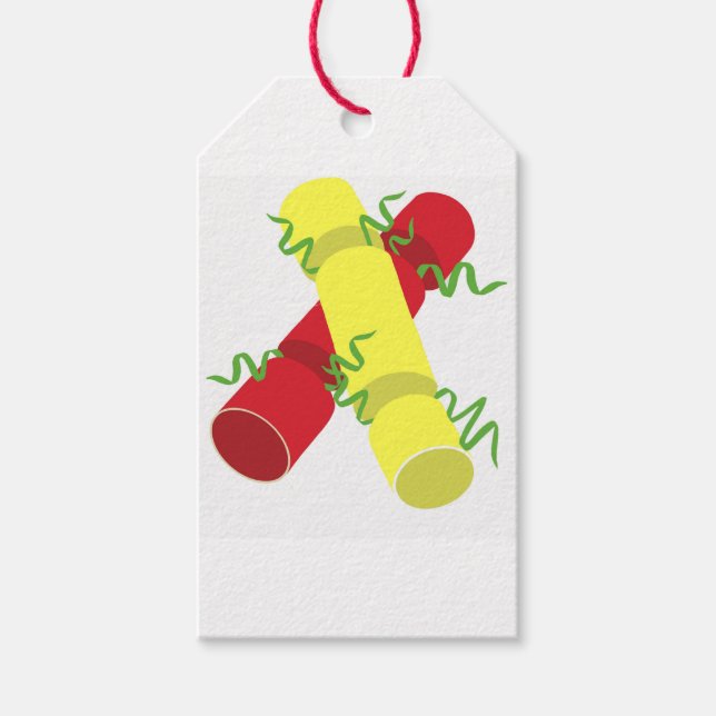 Étiquettes-cadeau Crackers de Noël (Devant)