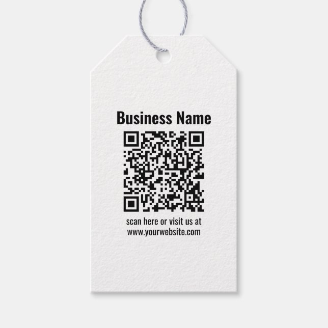 Étiquettes-cadeau Create Your Own QR Code | Transperant (Devant)