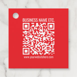 Étiquettes Cadeau Créez instantanément votre propre code QR Rouge