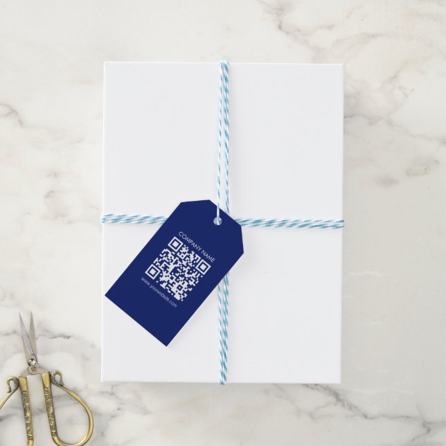 Étiquettes-cadeau Créez un code QR instantanément | Design simple mo (Avec de laficelle)