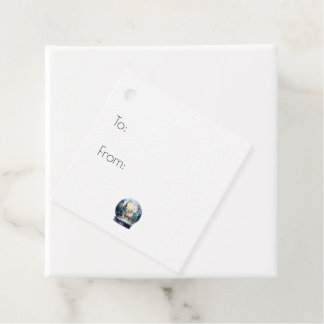 Étiquettes Cadeau Créez Votre Boule à Neige Personnalisée