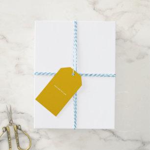 Étiquettes-cadeau Créez Votre Propre Conception Personnalisée Jaune