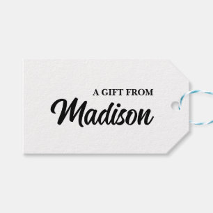 Étiquettes-cadeau Créez votre propre personnalisation
