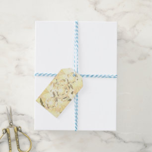 Étiquettes-cadeau Crème à beurre Citrine Jaune Cristal Art