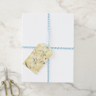 Étiquettes-cadeau Crème à beurre Citrine Jaune Cristal Art