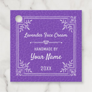 Étiquettes Cadeau Crème faciale de lavande personnalisée