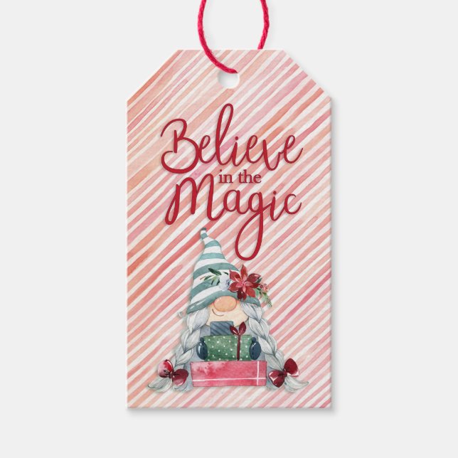 Étiquettes-cadeau Croire En La Magie (Devant)