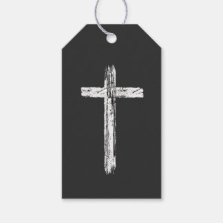 Étiquettes-cadeau Croix Grunge Chrétienne