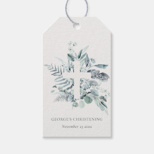 Étiquettes-cadeau Croyant Rustique Eucalyptus Fern Folid