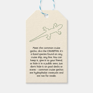 Étiquettes-cadeau CRUISETIKI ! Green Common Cruise Gecko