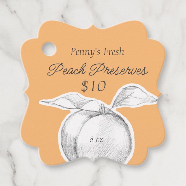 Étiquettes Cadeau Cuisine de cuisine Pêche Prix de la bocal (Devant)