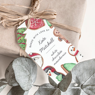 Étiquettes-cadeau Cuisine de Noël personnalisée