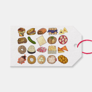 Étiquettes-cadeau Cuisine juive Cuisine Dîner de Vacances Aliments I