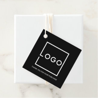 Étiquettes Cadeau Custom Business Logo Thank You