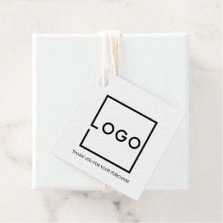 Étiquettes Cadeau Custom Business Logo Thank You