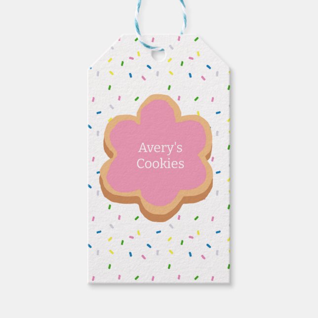 Étiquettes-cadeau Custom Cookie Sprinkle Company (Devant)