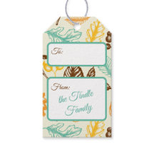 Custom Vintage Retro Teal Yellow Holiday Greeting