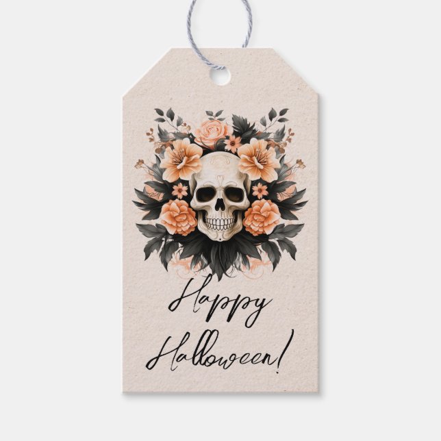 Étiquettes-cadeau Customisé Happy Halloween Pop By (Devant)