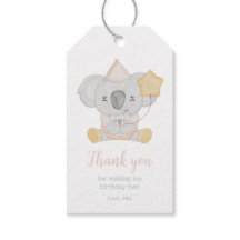 Cute aquarelle Koala Merci fête d'anniversaire