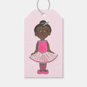 Étiquettes-cadeau Cute Ballerina Pink Tutu Ballet Fille Enseignante