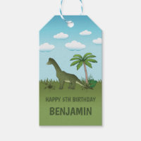 Cute Brachiosaurus Dinosaur Joyeux Anniversaire No