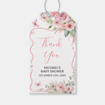 Cute Bunny Baby Shower Girl Pink Floral