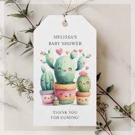 Étiquettes-cadeau Cute Cactus Fiesta Baby shower Merci Favoriser