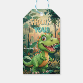 Étiquettes-cadeau Cute Dinosaures rugit Boy fête d'anniversaire