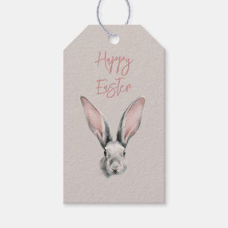 Étiquettes-cadeau Cute Easter Rabbit in Minimalistic Style 