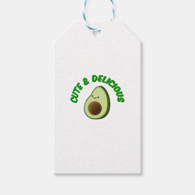 Étiquettes-cadeau Cute Et Délicieux Avocado (Devant)